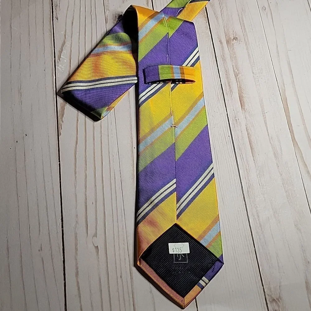 Robert Jensen Colorful Silk Tie New